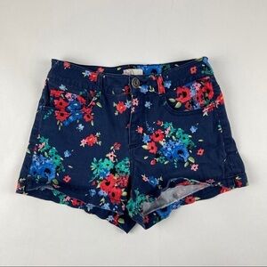 So Shorts Womens Juniors Size 7 Blue Floral